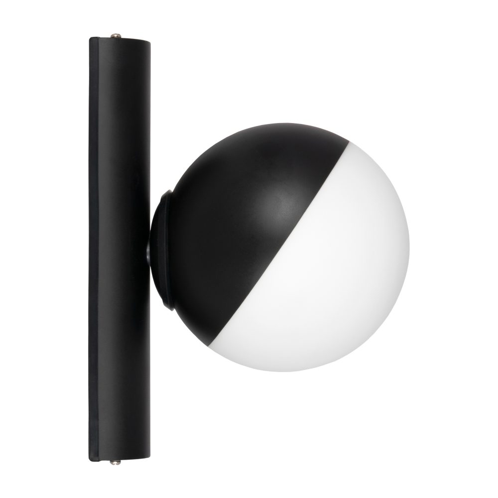 Contur vägglampa Ø15 cm, Svart-vit
