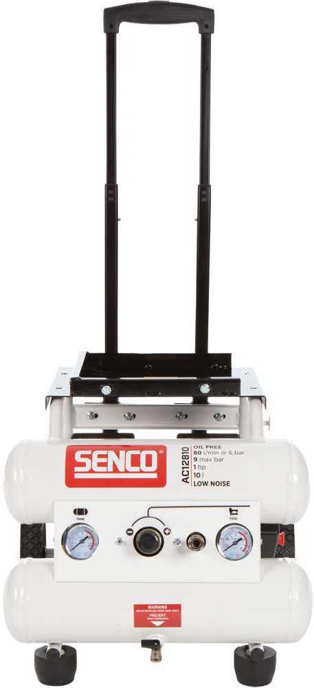 Senco Kompressor AC12810 9bar 10l oljefri, ljudisolerad