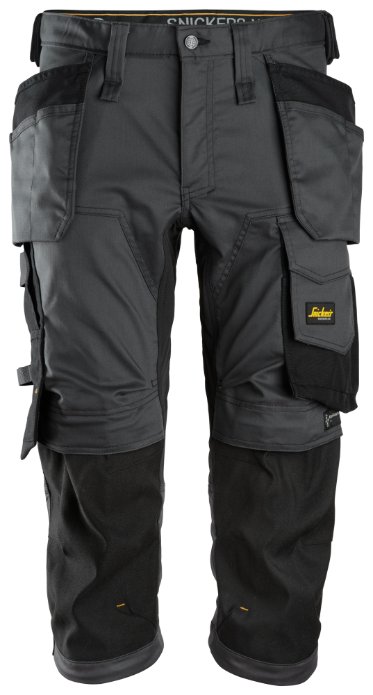 PIRATBYXA SNICKERS WORKWEAR 6142 STÅLGRÅ/SV 100, STRETCH HF AW