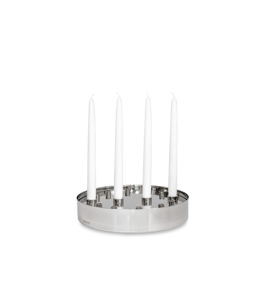 Jubel adventsljusstake, Silver