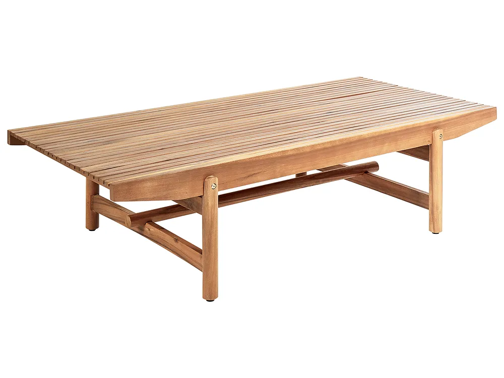 Trädgårdssoffbord GIAVENO 145 cm 79 cm Akaciaträ Brun