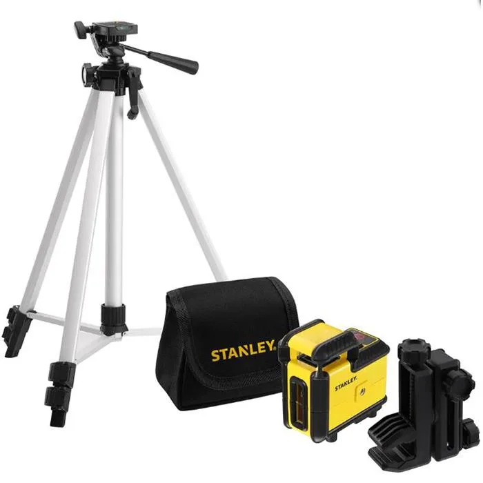 STANLEY 360 Set Korslaserpaket med röd laser, stativ & väska