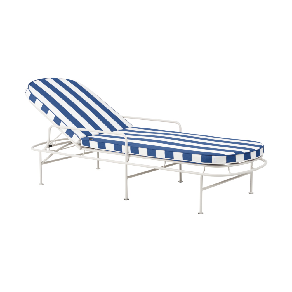 Arts vilsäng 196x96 cm, Soft White-blue stripes