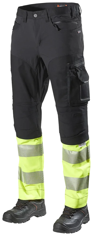 L.Brador 185PB Servicebyxa hi-vis gul, klass 1 C56
