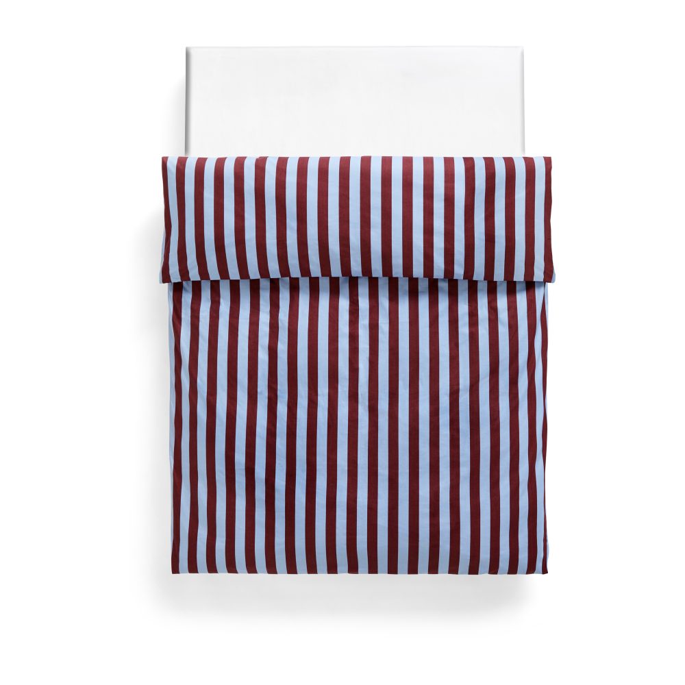 Été påslakan 220x220 cm, Bordeaux-Sky blue