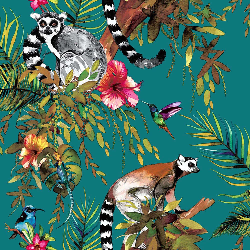 Imaginarium 2 Lemur 12402 Grön Tapet | Stuvbutiken