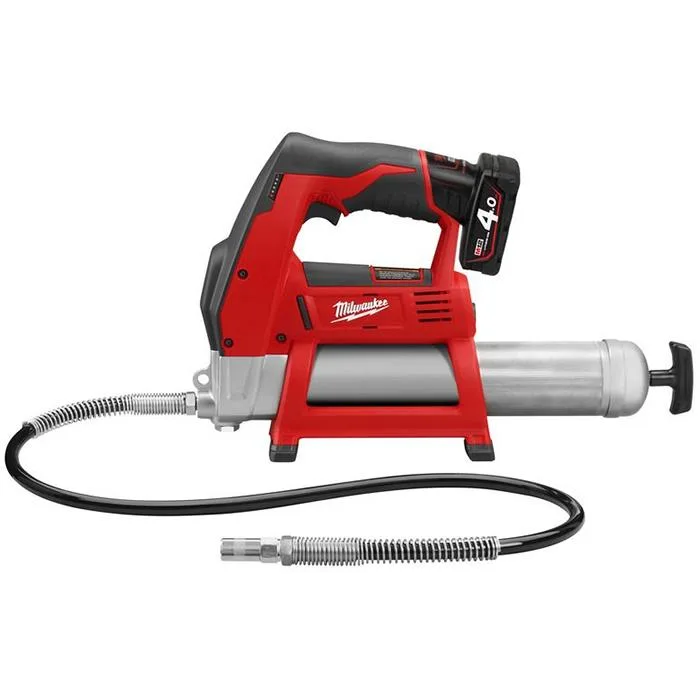 Milwaukee M12 GG-401B Smörjspruta med batteri och laddare