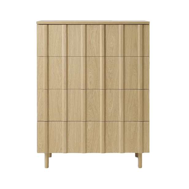 Rib dresser 4 lådor, Oak