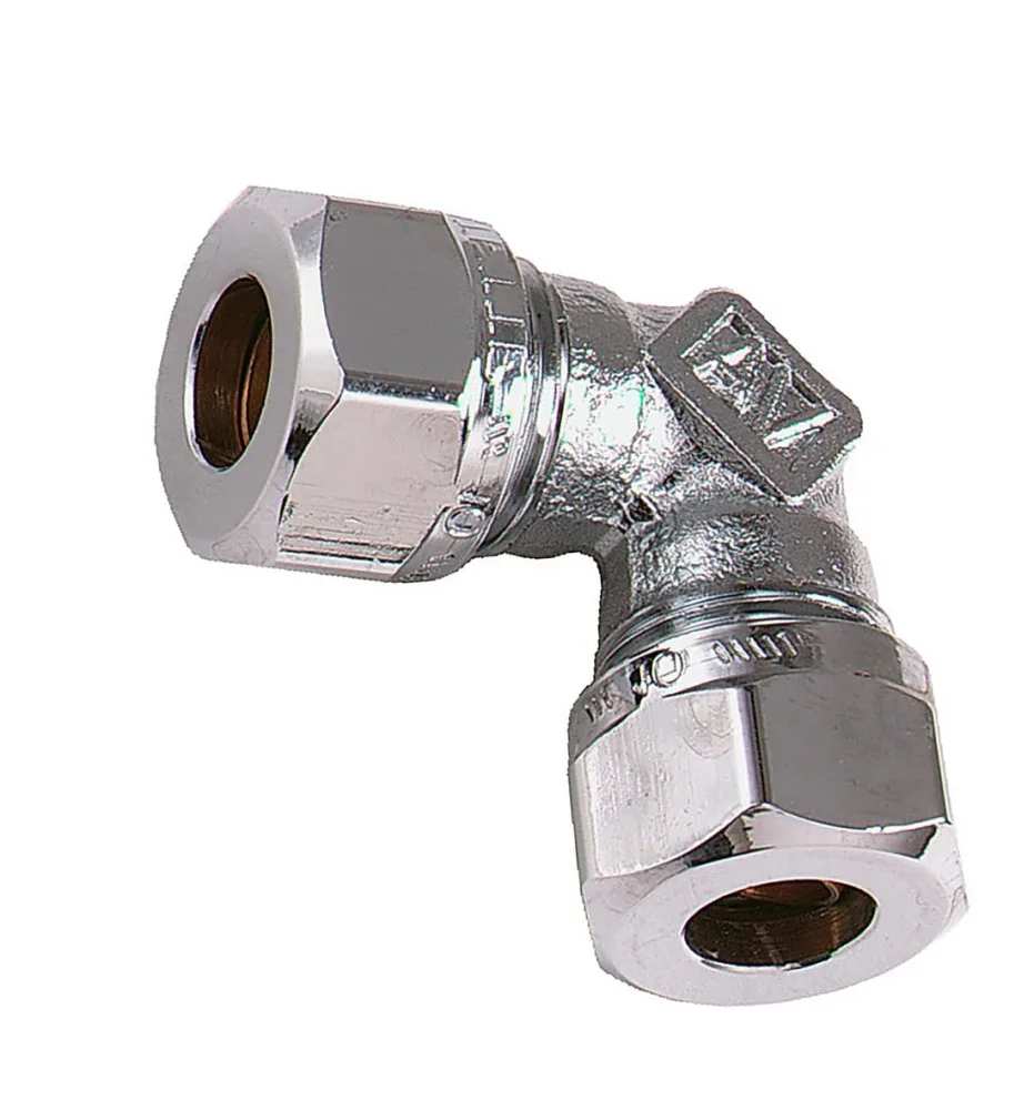 Vatette FG034080020 Vinkelkoppling 90°, förkromad 18 mm