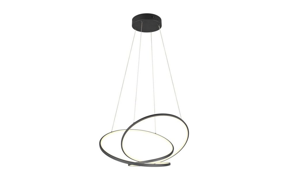 Pendel TRIO Darvin 84 cm, Mattsvart