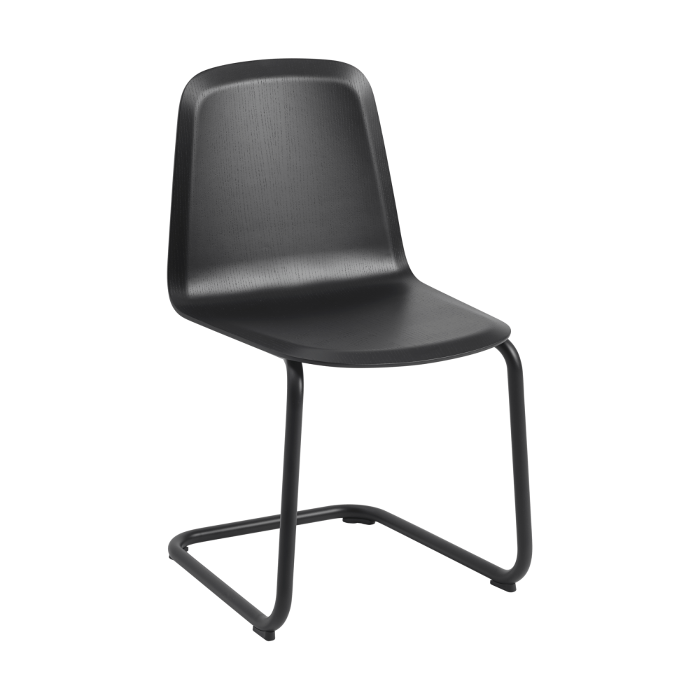 Brink Chair Cantilever Base stol, Svart-svart