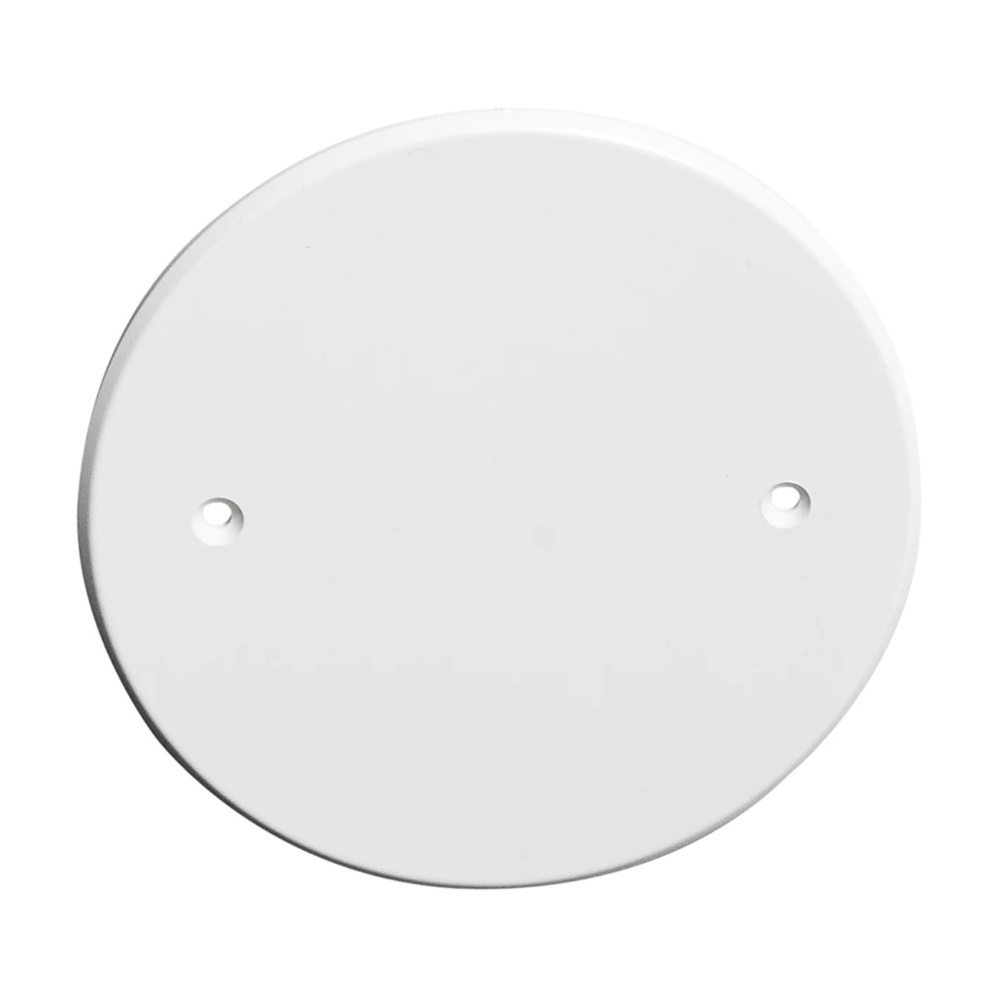 Doslock Skruv Enkeldosa Fjällvit Rund 90mm Elko