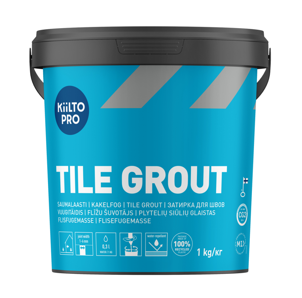 KAKELFOG KIILTO PRO 44 MÖRKGRÅ 1KG