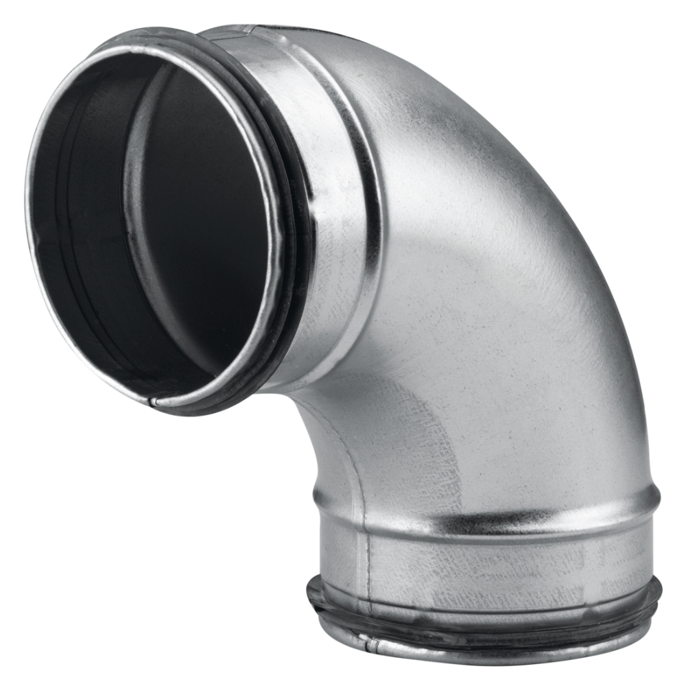 RörBöj Galvaniserad 90° 100mm Silver Fresh