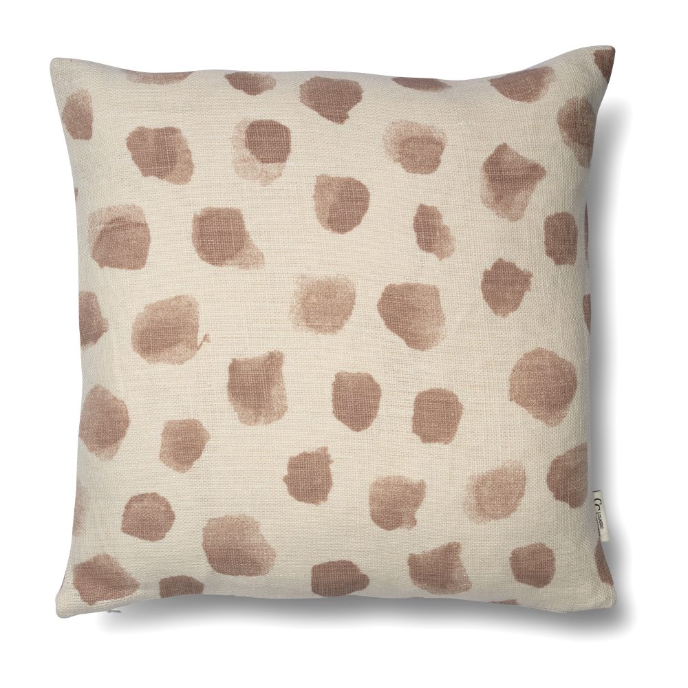 Dotty kuddfodral 50x50 cm, Vit-bark