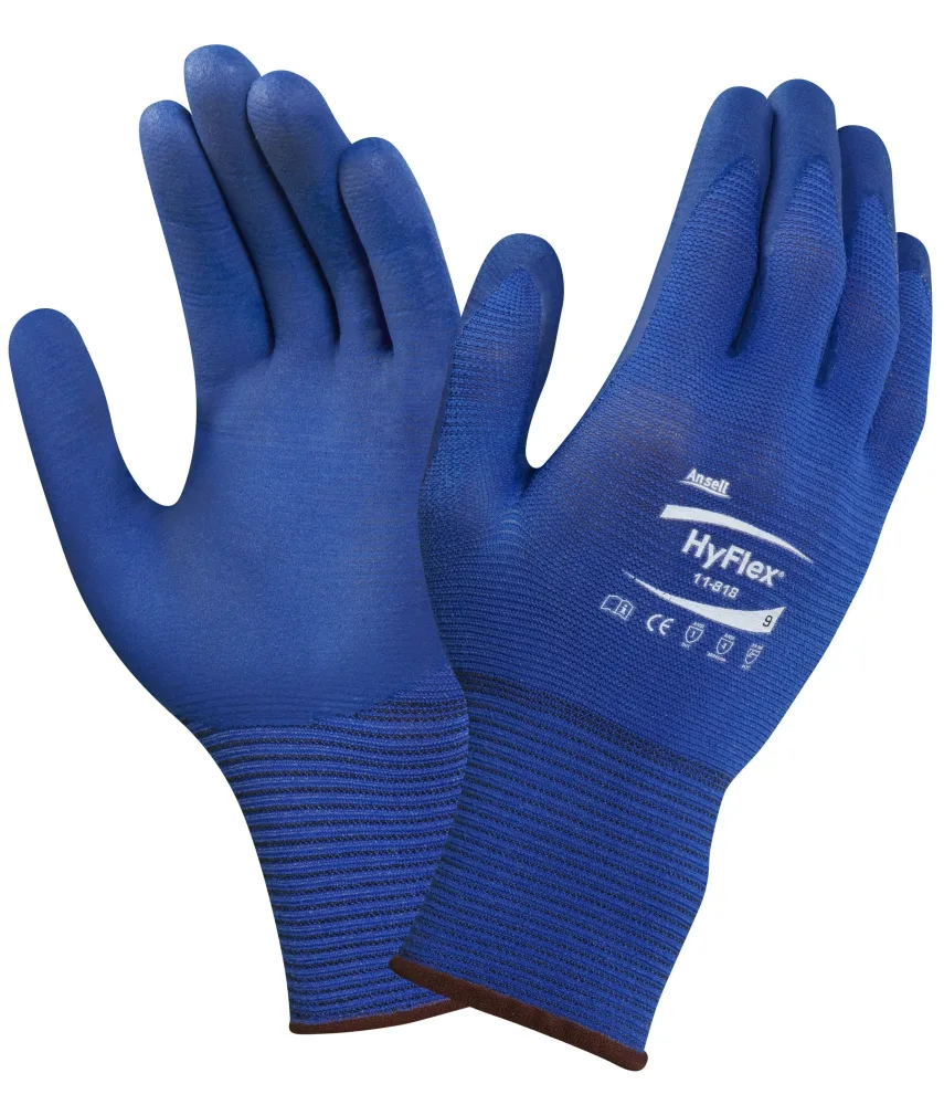 Ansell HyFlex 11-818 Montagehandske nitril, silikonfri 7
