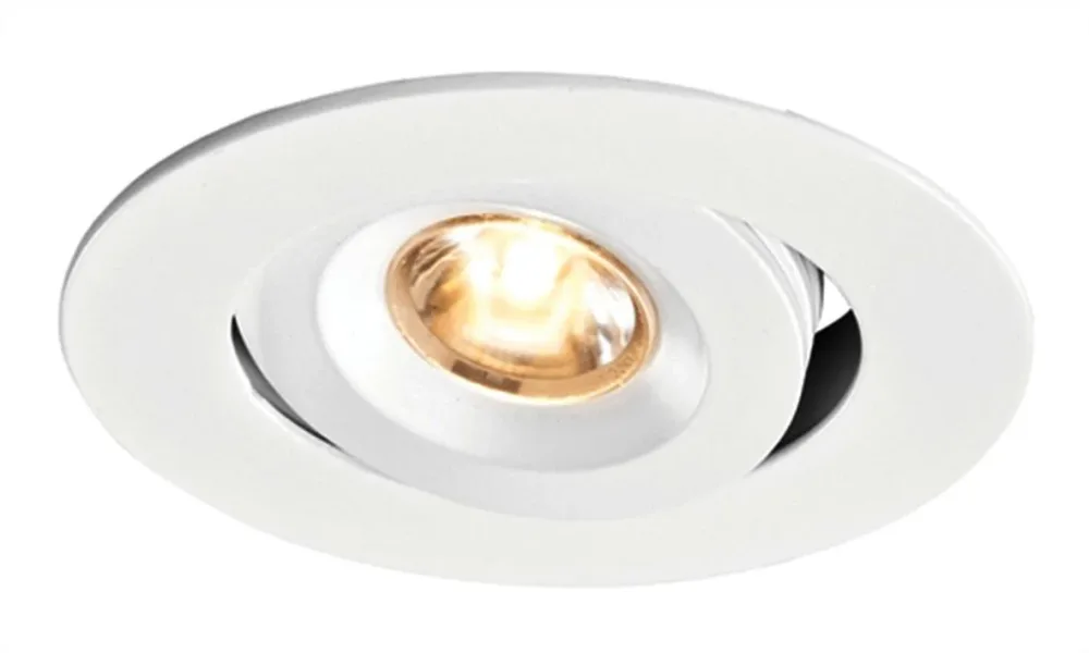 Maxel 2812 Downlight vit strukturlack, 1.2W, 3000K Fast, 30°