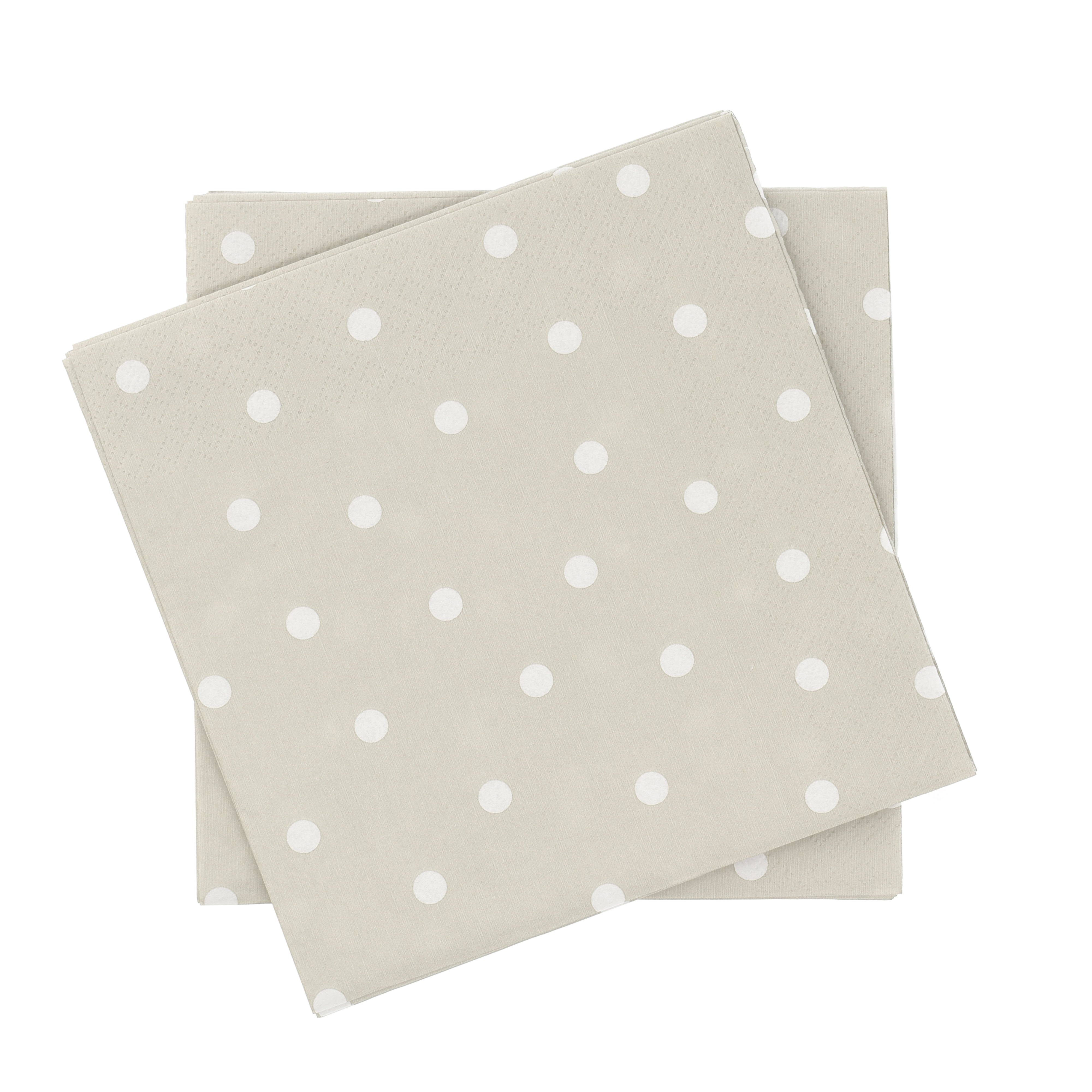Fine dots pappersservett, Vit-beige, 20‑pack, 33×33 cm