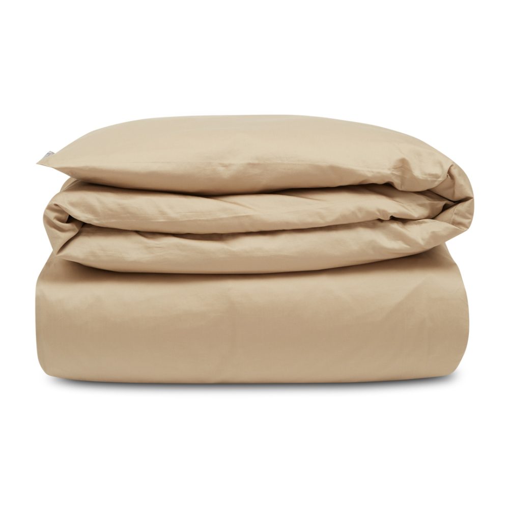 Hotel Cotton Sateen påslakan 220x220 cm, Ljusbeige