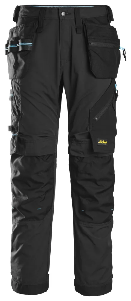 Snickers Workwear 6210 LiteWork Arbetsbyxa marinblå/svart, med stretch Marinblå/Svart