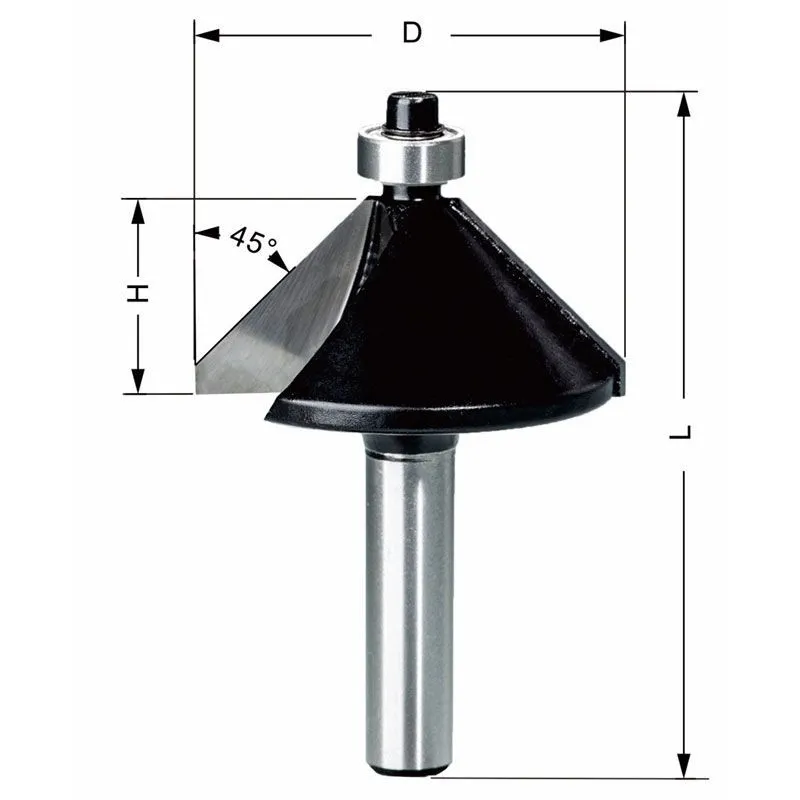 Delver Fasfräs 35×11,1×59 45° S=8