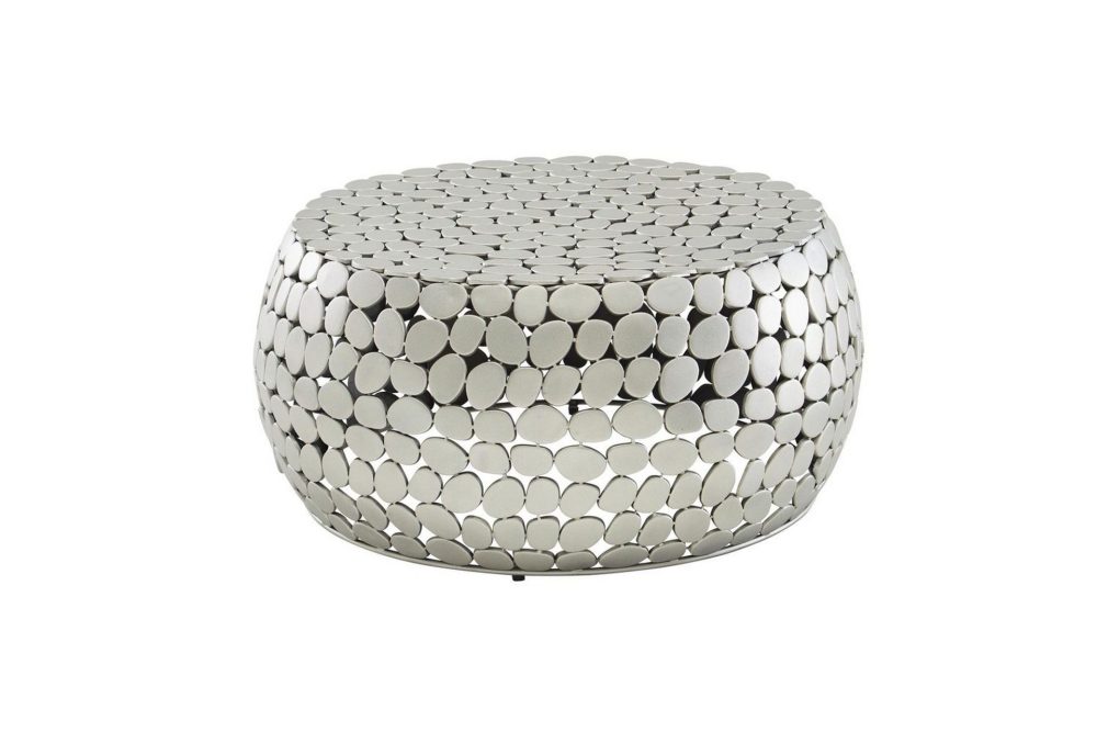 Soffbord Wohnling Rund metallplatta stil matt look modern