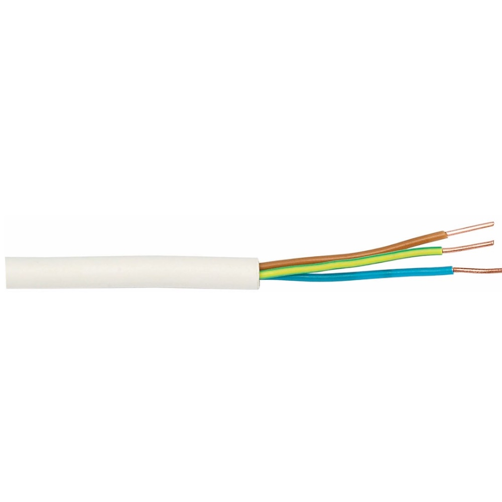 Kabel Eklk-Light 3G1,5mm², 300m, 300/500V, Vit, Malmbergs
