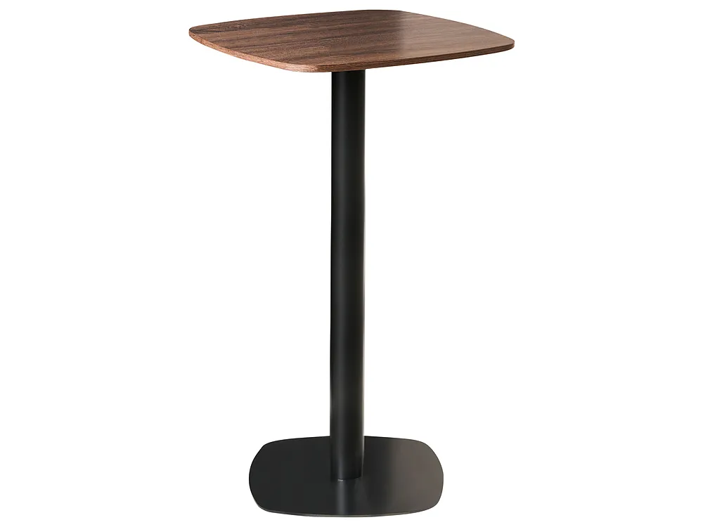 Barbord MORELLA Svart/ Mörkbrun 60 cm 60 cm