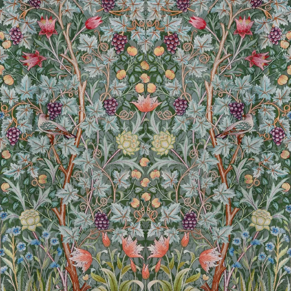 Hidden Treasures vol 2 Vine Embroidery Ht84001 1.96x2.7m Grön Fototapet - Midbec | Stuvbutiken
