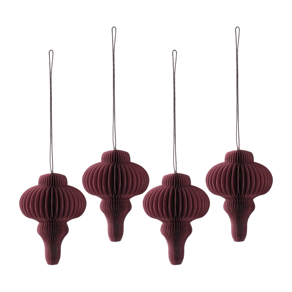 Spira julgranshänge 4-pack, Red