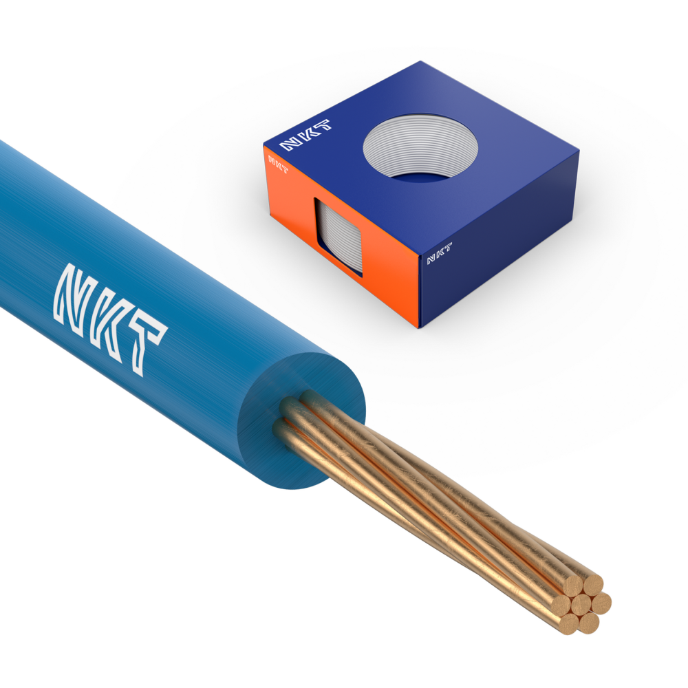 INSTALLATIONSKABEL NKT 1,5 BLÅ FQ XTRA DCA R100