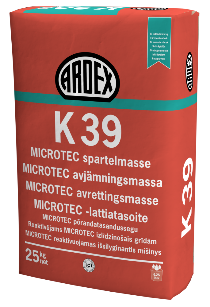 GOLVSPACKEL K39 25KG LAGRINGSTID 12MÅN