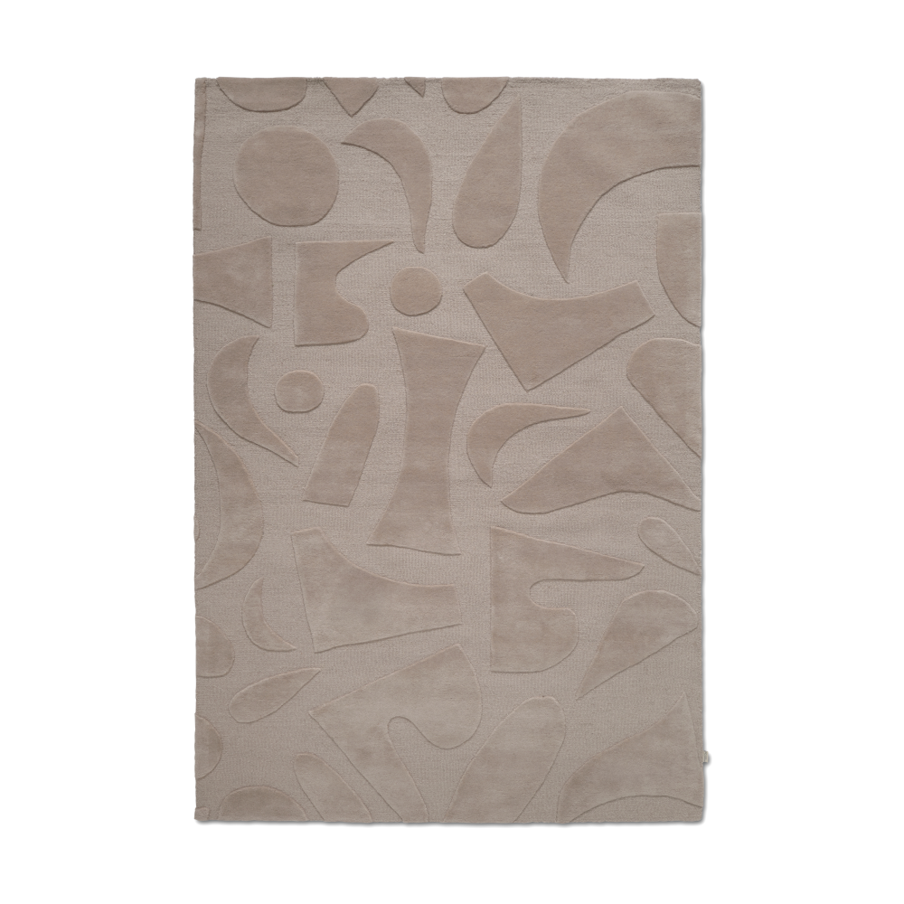 Vivid ullmatta 200x300 cm, Beige