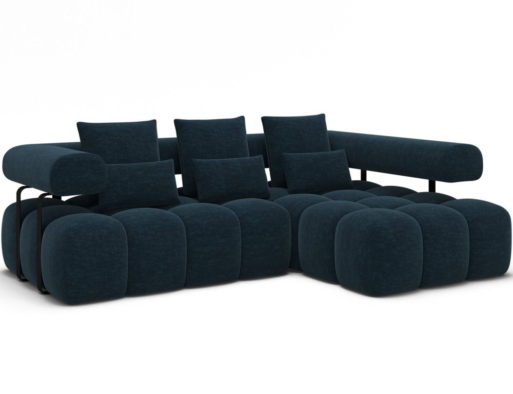 Levvi 3-sits Bubblig Bäddsoffa med Divan Höger