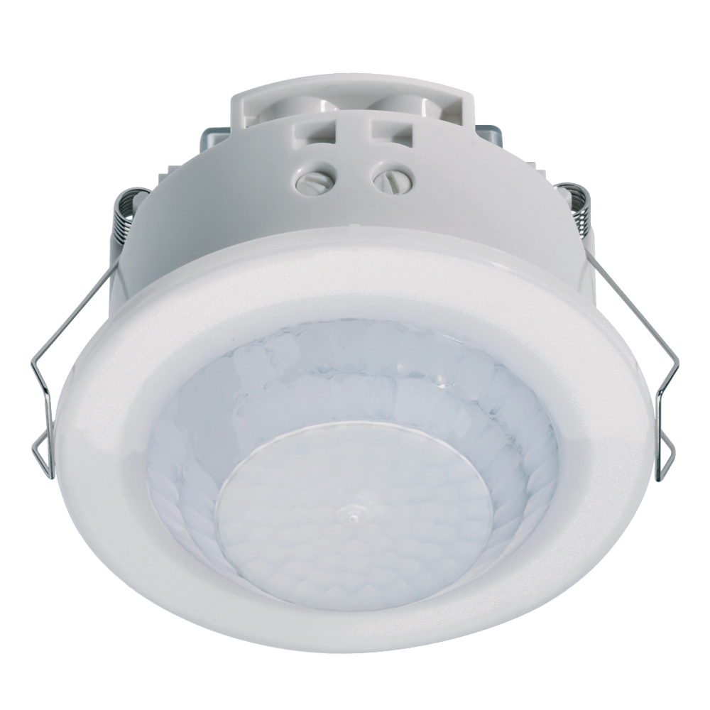 Infälld Rörelsedetektor 360° 10A 230V IP21 Vit Hager