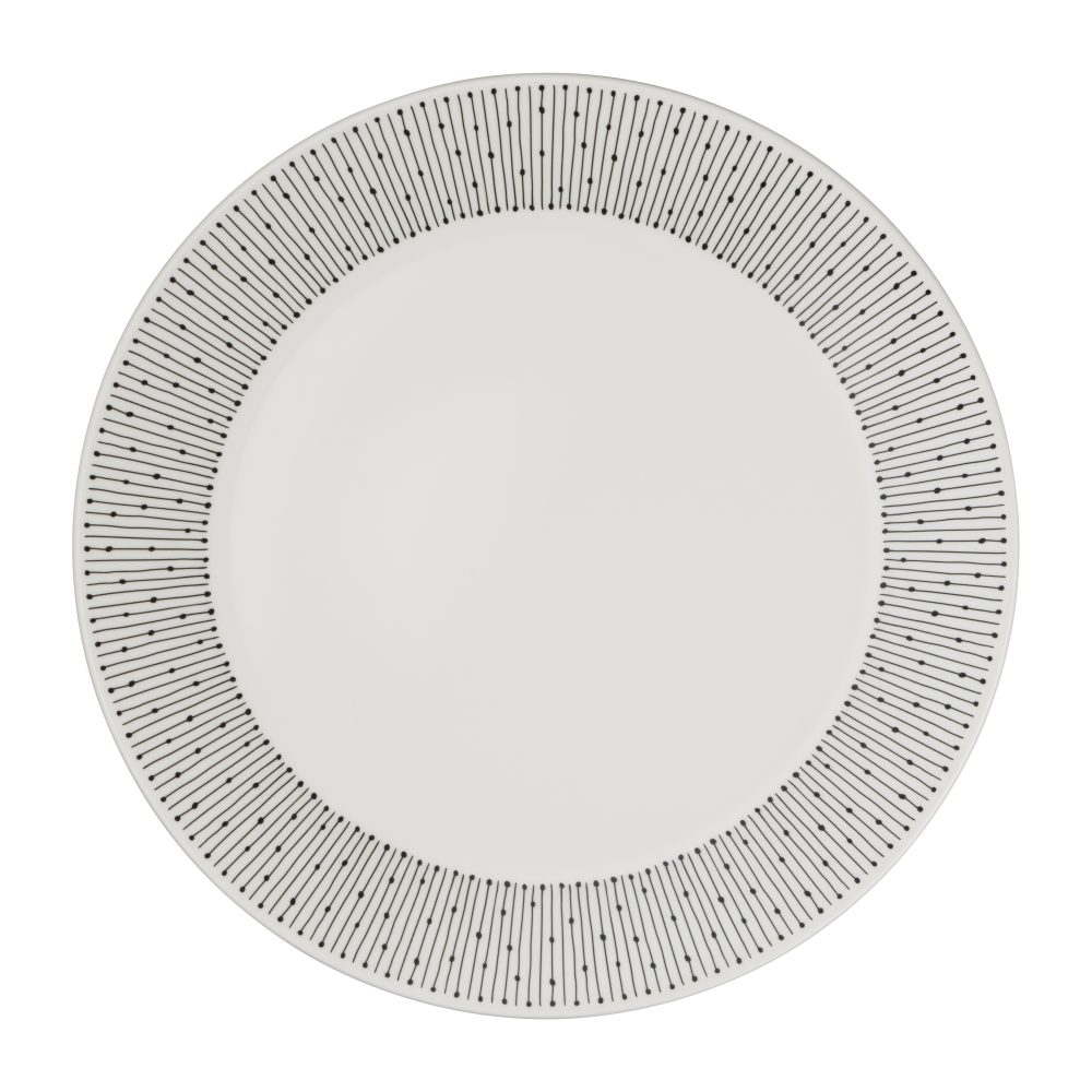 Mainio Sarastus tallrik Ø25 cm, Svart-vit