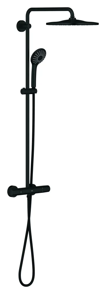 Grohe Vitalio Joy System 310 Takduschset mattsvart, 150 c/c