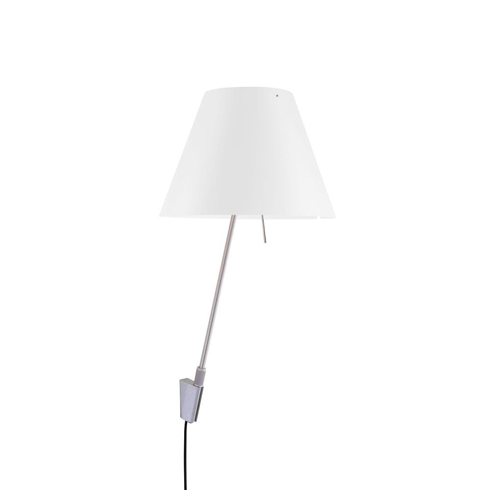 Costanzina D13 a.pi vägglampa, vit, on-off switch