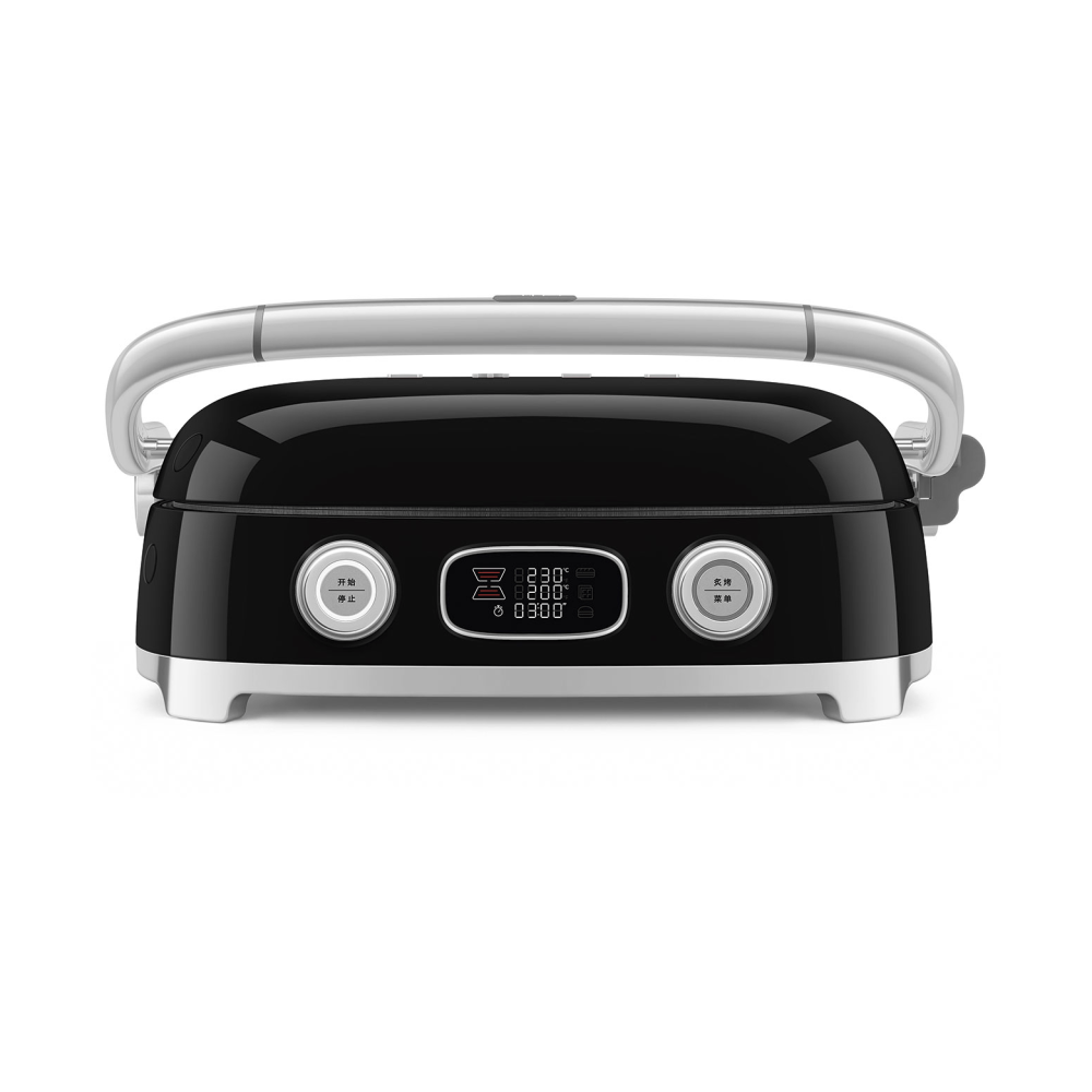 Smeg 50's Style multigrill, Svart högblank
