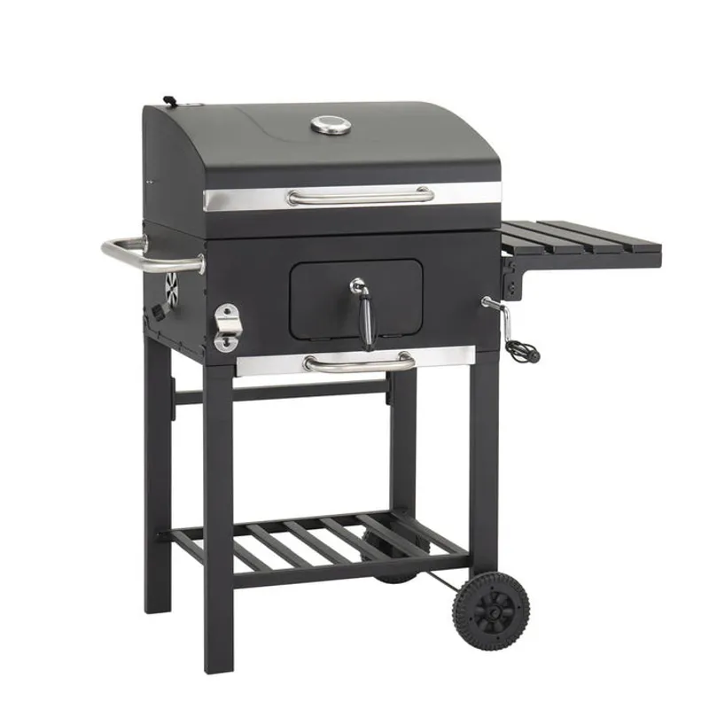 Landmann kolgrillvagn Modulus gjutjärn 53x42 cm med vev