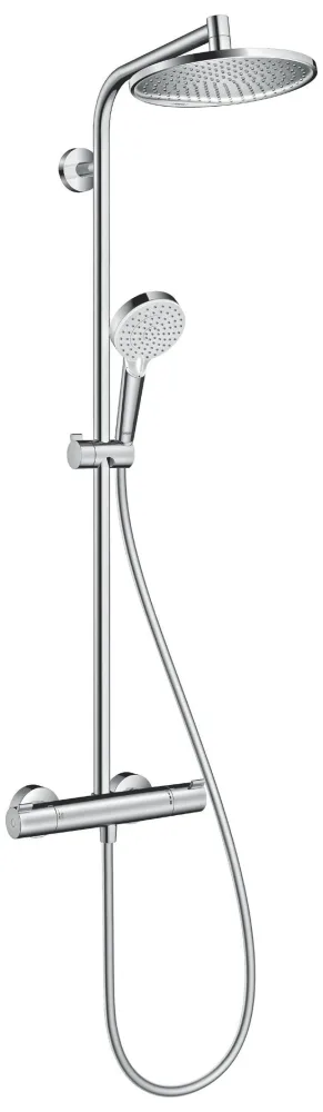 Hansgrohe Crometta S Showerpipe 240 27268000 Duschset tak-/handdusch med blandare