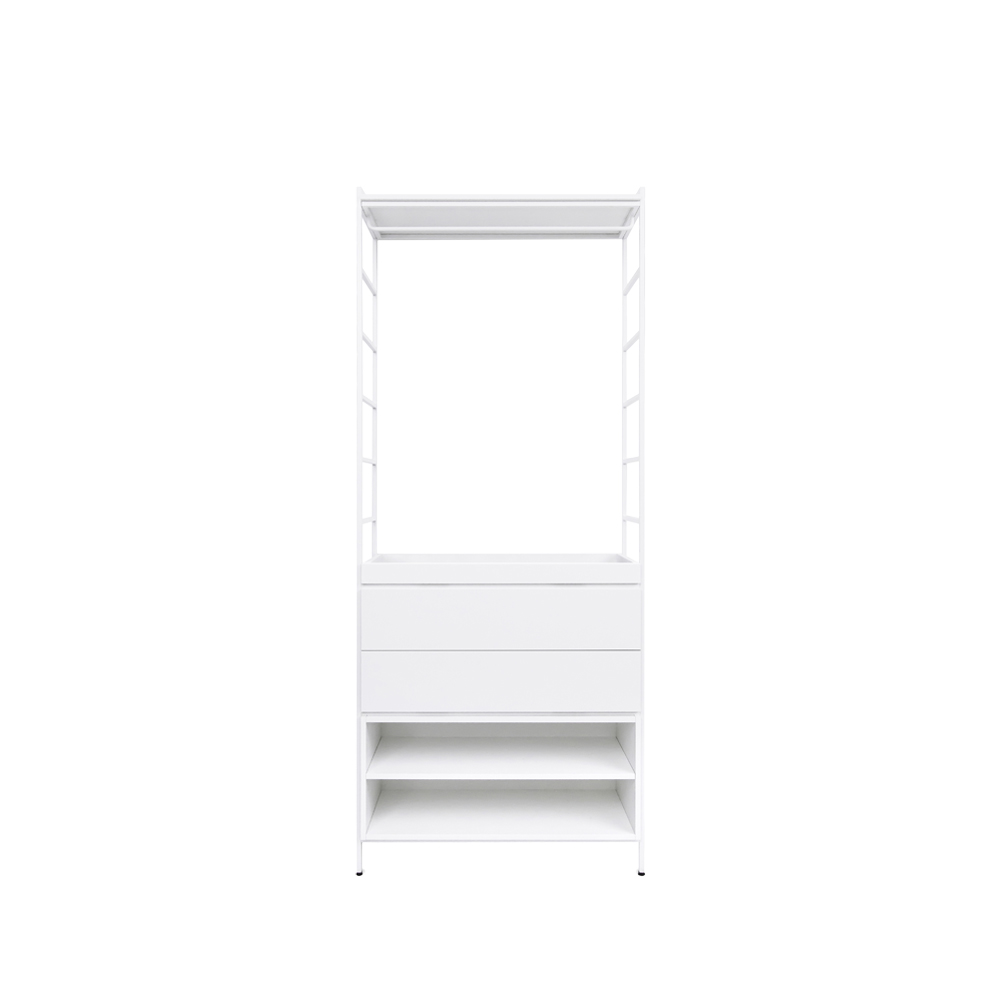 Molto High hyllsystem, vit, 1 sektion