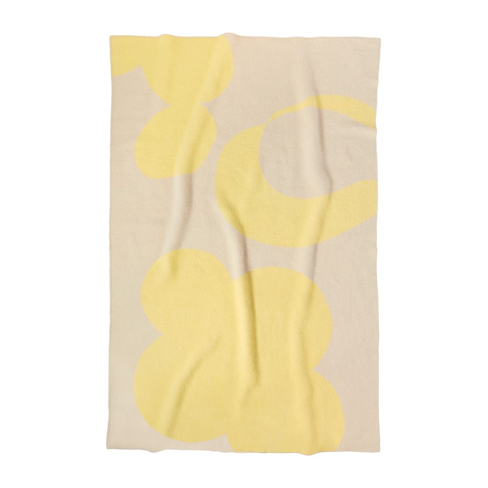 Anemone ullfilt 130x200 cm, Beige-yellow