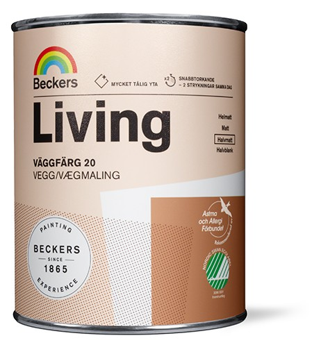 VÄGGFÄRG BECKERS LIVING 20 BAS C 0,9L NY2022
