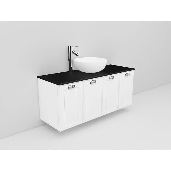Badrumsmöbel Flexline Modell 128 120cm, Vit, Fasad Ram | Stuvbutiken - Bild 2