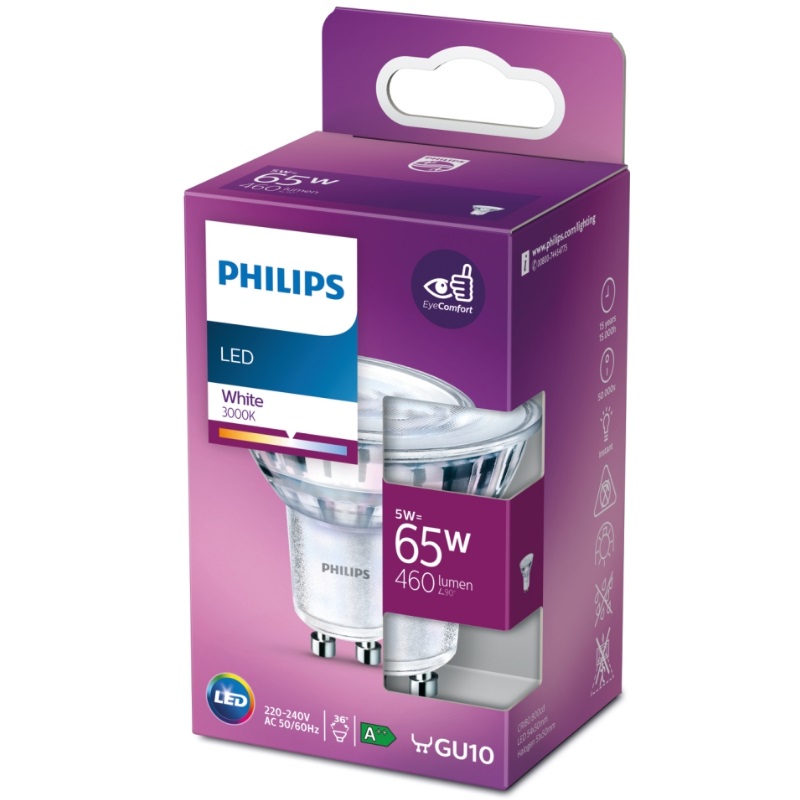 LEDLAMPA SPOT 5W GU10 36DV 12 pack - 880645