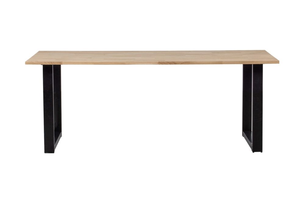 Tablo Matbord U-Formade Ben 220 cm Obehandlat
