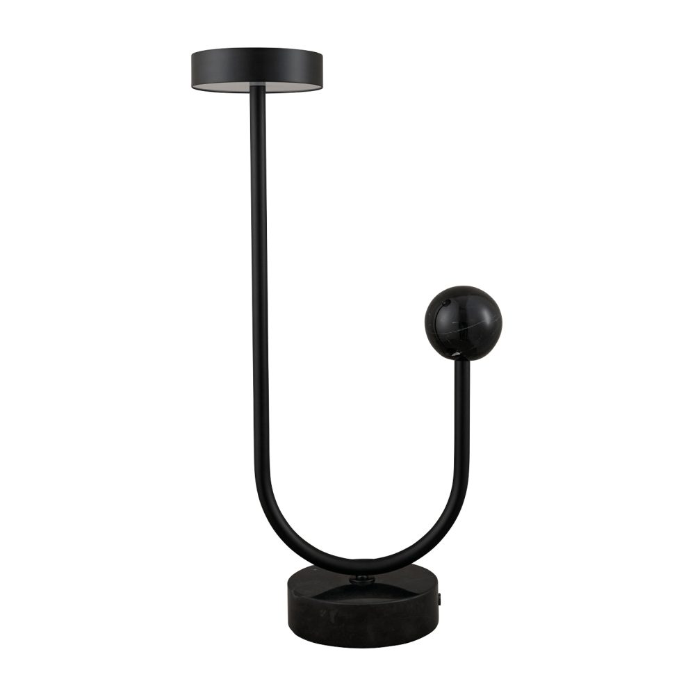GRASIL bordslampa 15x56 cm, Black/Black