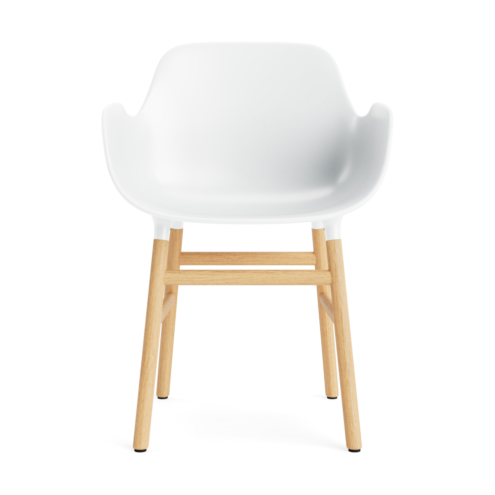 Form karmstol, white, ekben