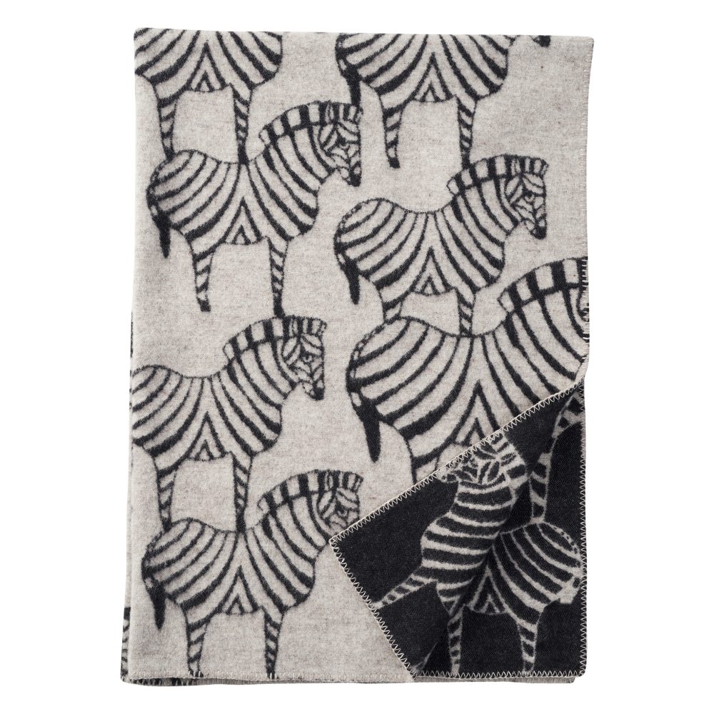 Zebra ullfilt, Natural beige